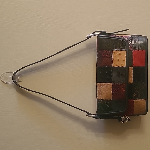Brighton Handbags - Brighton Limited Edition Crossbody Bag Multicolor Patchwork Leather Snap